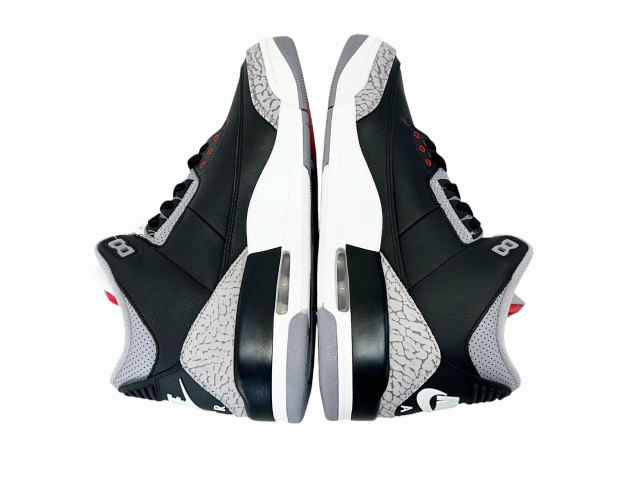 【中古】ナイキ NIKE Air Jordan 3 Retro Black Cement 2024 エアジョーダン 3 レトロ ブラック セメント 260410