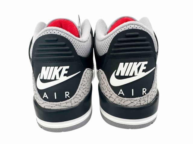 【中古】ナイキ NIKE Air Jordan 3 Retro Black Cement 2024 エアジョーダン 3 レトロ ブラック セメント 260410