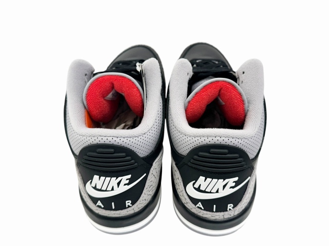 【中古】ナイキ NIKE Air Jordan 3 Retro Black Cement 2024 エアジョーダン 3 レトロ ブラック セメント 260410