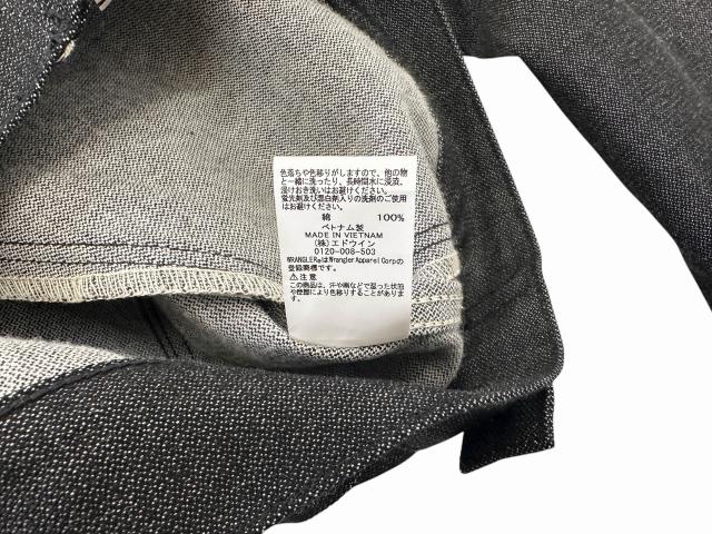 【中古】ワコマリア WACKO MARIA × Wrangler ラングラー ジップアップ デニム トラッカー ジャケット WS9313 L 黒_3