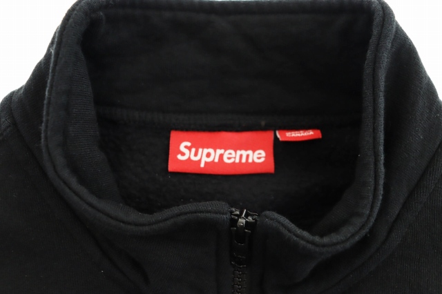 【中古】シュプリーム SUPREME 26SS ショップ フラッグ ハーフ ジップ スウェット プルオーバー XL 黒 ブラック_2