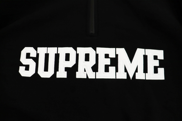 【中古】シュプリーム SUPREME 26SS ショップ フラッグ ハーフ ジップ スウェット プルオーバー XL 黒 ブラック_6