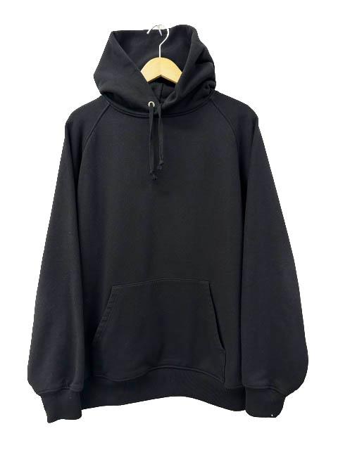 【中古】コモリ COMOLI 25AW コットン裏毛パーカ プルオーバー フーディ C03-05017 3 黒ブラック 260420 メンズ