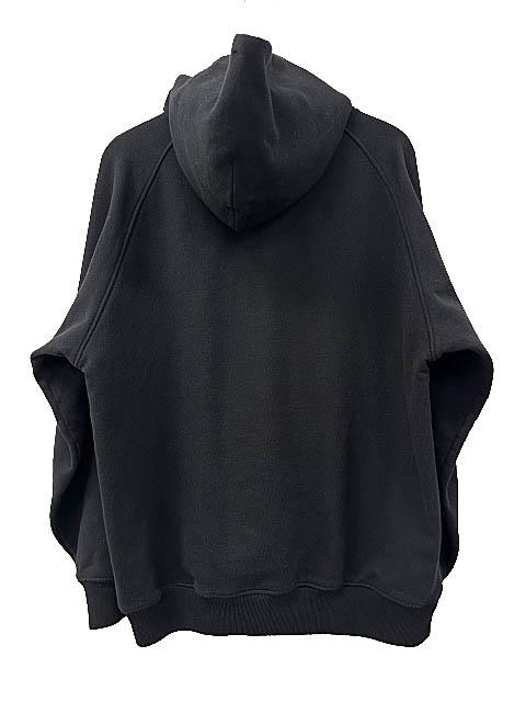 【中古】コモリ COMOLI 25AW コットン裏毛パーカ プルオーバー フーディ C03-05017 3 黒ブラック 260420 メンズ_1