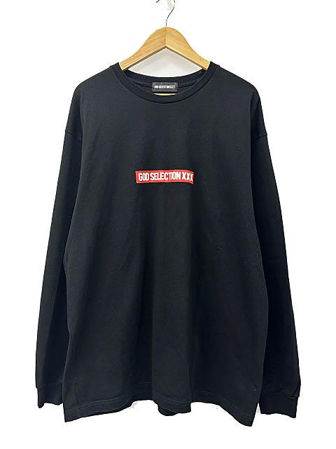 【中古】GOD SELECTION XXX ゴッドセレクション 24AW BOX LOGO L/S TEE ボックス ロゴ 長袖 Tシャツ XXL黒 260423