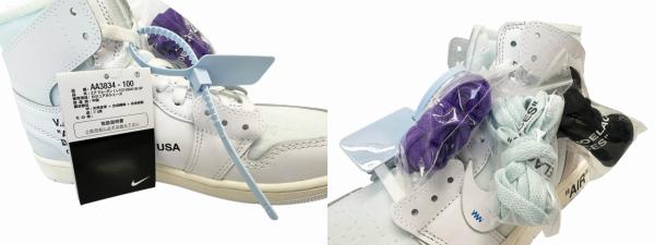 【中古】ナイキ NIKE × Virgil Abloh Archive (V.A.A.) Air Jordan 1 Retro High OG SP ALASKA AA3834-100 ▲■260416_7