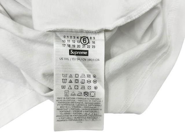 【中古】シュプリーム SUPREME ×MM6 エムエムシックス 24SS Box Logo Tee ロゴ 半袖Tシャツ XXL 白☆AA★260521_6