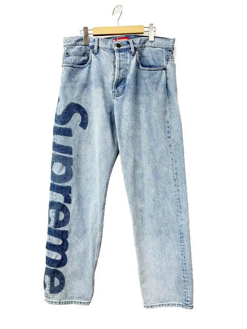 【中古】シュプリーム SUPREME 22SS Inset Logo Jean インセット ロゴ ジーンズ デニム パンツ 34 ☆AA★260603