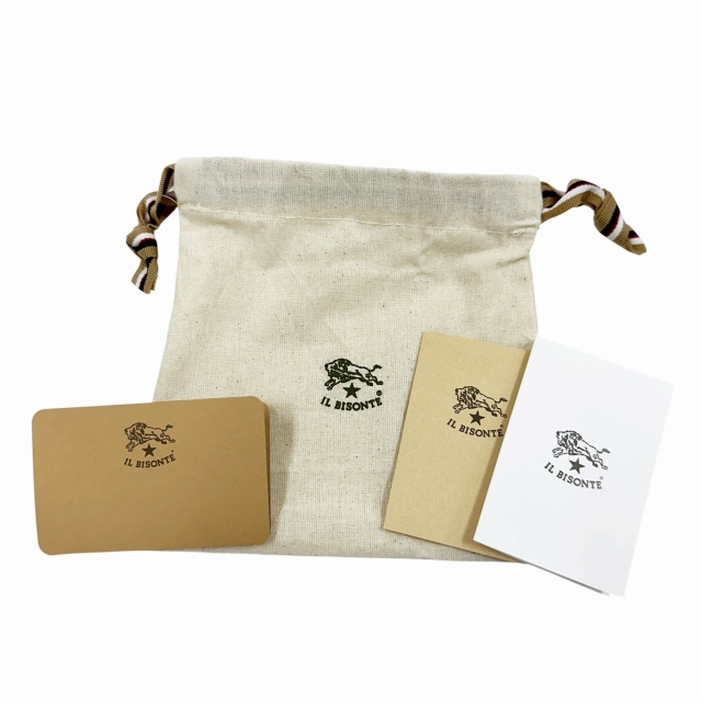 【中古】イルビゾンテ IL BISONTE エナメル レザー ラウンドフラップ がま口 二つ折り財布 シャンパン ベージュ●▲■_7