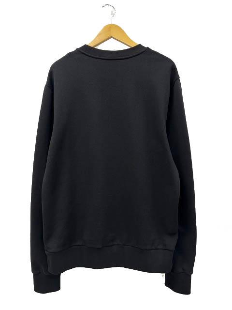 【中古】モンクレール MONCLER 22AW MAGLIA GIROCOLLO ロゴ ワッペン スウェット トレーナー H20918G00034 L黒 260422_1
