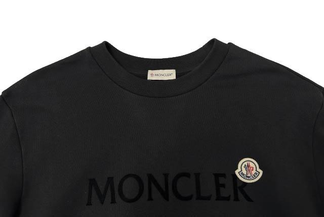 【中古】モンクレール MONCLER 22AW MAGLIA GIROCOLLO ロゴ ワッペン スウェット トレーナー H20918G00034 L黒 260422_2