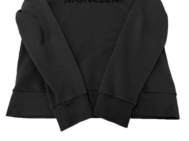 【中古】モンクレール MONCLER 22AW MAGLIA GIROCOLLO ロゴ ワッペン スウェット トレーナー H20918G00034 L黒 260422_3