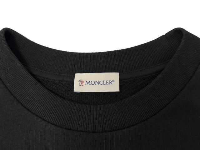 【中古】モンクレール MONCLER 22AW MAGLIA GIROCOLLO ロゴ ワッペン スウェット トレーナー H20918G00034 L黒 260422_6