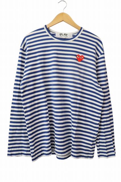 【中古】プレイコムデギャルソン PLAY COMME des GARCONS Border T-Shirt ボーダー 長袖 Tシャツ AZ-T164 XL 260418
