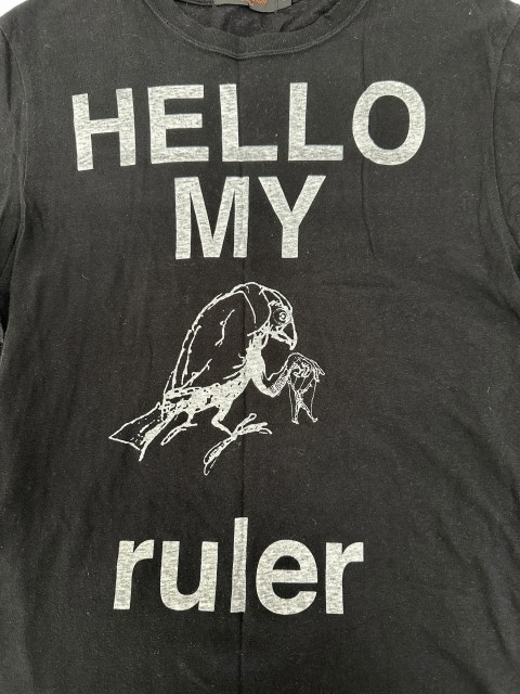 【中古】アンダーカバー UNDERCOVER BUT BEAUTIFUL期 HELLO MY ruler Tee プリント Tシャツ 半袖 M 黒 260429 メンズ_3