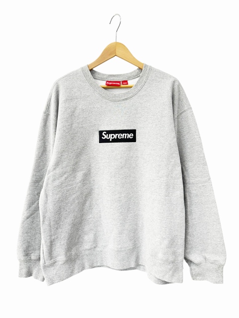 【中古】シュプリーム SUPREME 22AW ボックス ロゴ クルーネック スウェット トレーナー L 灰 グレー 260523