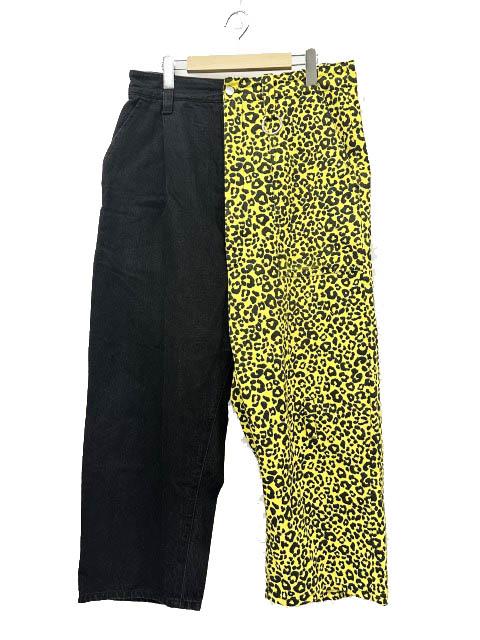 【中古】キディル KIDILL 20SS SEPARATE BONDAGE PANTS レオパード切替 セパレート ボンテージ デニム KL428●260504