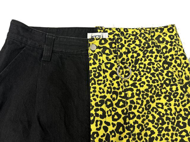 【中古】キディル KIDILL 20SS SEPARATE BONDAGE PANTS レオパード切替 セパレート ボンテージ デニム KL428●260504_2