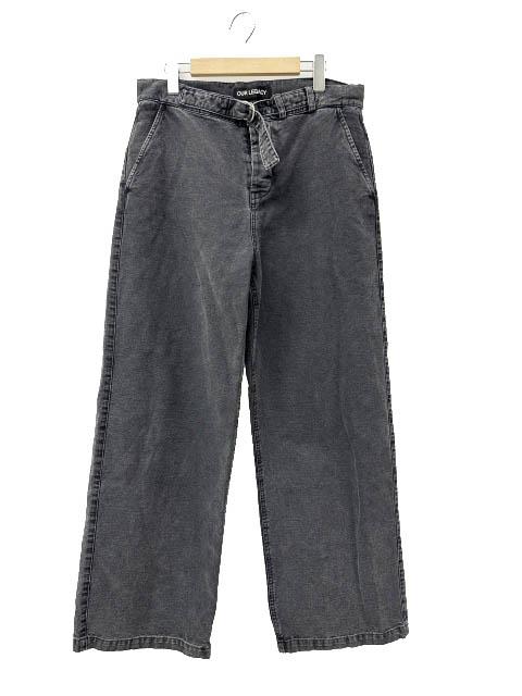 【中古】アワーレガシー OUR LEGACY 25SS スターン チノ ブラック エンザイム キャンバス デニム パンツ 46黒 260429