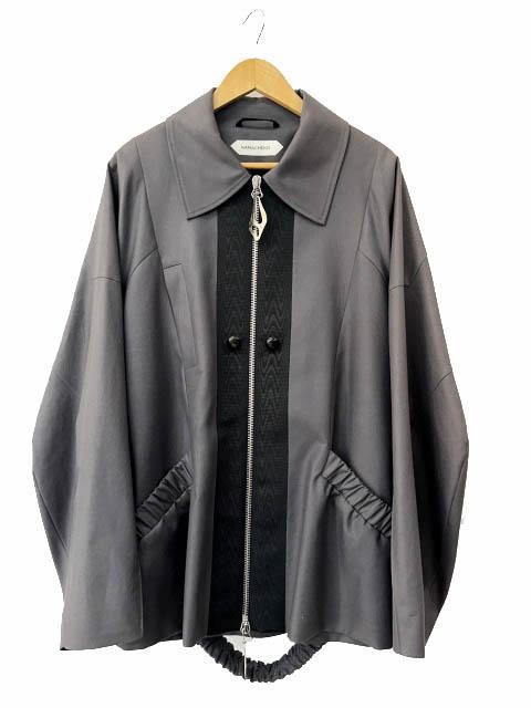 【中古】NAMACHEKO ナマチェコ NIPPUR JACKET ジップ アップ ニップル ジャケット ブルゾン XS グレー 260504 メンズ