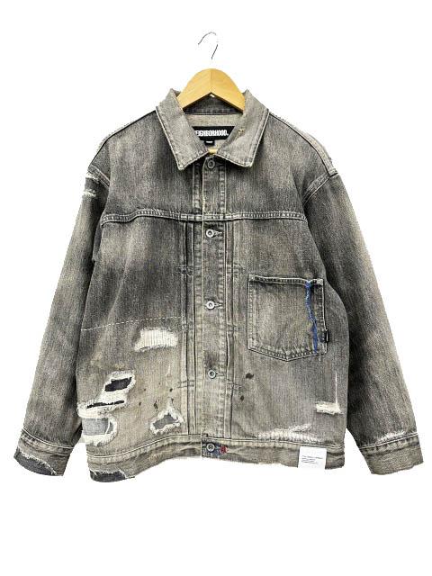 【中古】ネイバーフッド NEIGHBORHOOD 24SS サベージ ダメージ加工 デニム ジャケット ジージャン タイプ1 M黒 260506