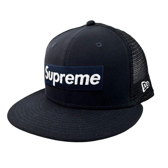【中古】シュプリーム SUPREME × ニューエラ 23SS Box Logo Mesh Back ボックス ロゴ メッシュ キャップ 紺▲260524