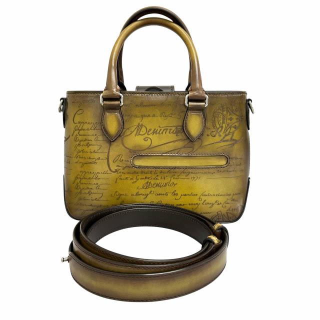 【中古】ベルルッティ Berluti トゥ ジュール ガリバー カリグラフィ 2way ハンド トート ショルダー バッグ■260516