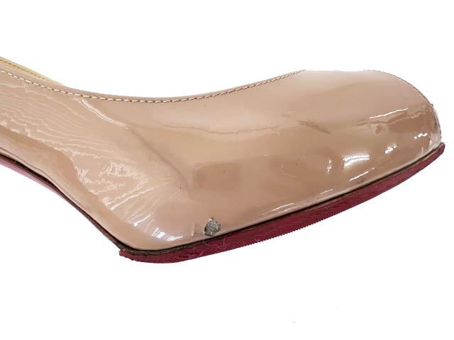 【中古】クリスチャンルブタン Christian louboutin NO MATTER 85 PATENT CALF パテント パンプス 36.5●■260517_4