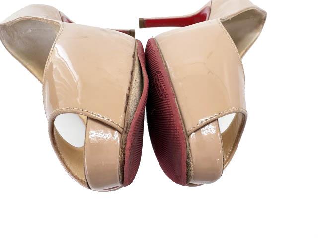 【中古】クリスチャンルブタン Christian louboutin NO MATTER 85 PATENT CALF パテント パンプス 36.5●■260517_5
