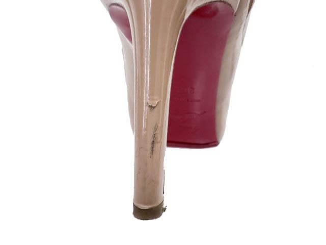 【中古】クリスチャンルブタン Christian louboutin NO MATTER 85 PATENT CALF パテント パンプス 36.5●■260517_6