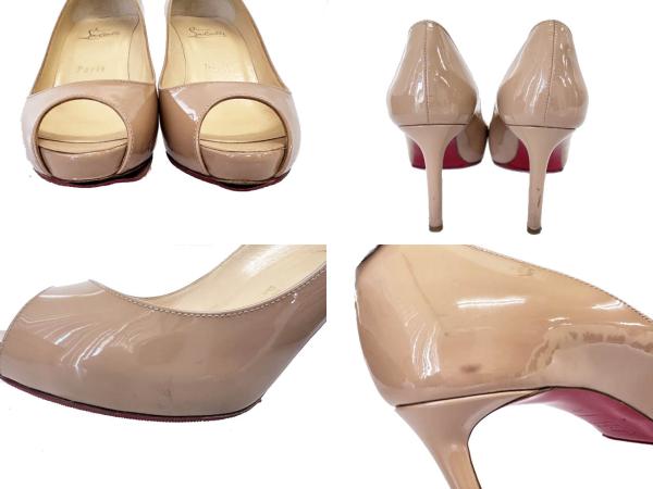 【中古】クリスチャンルブタン Christian louboutin NO MATTER 85 PATENT CALF パテント パンプス 36.5●■260517_7