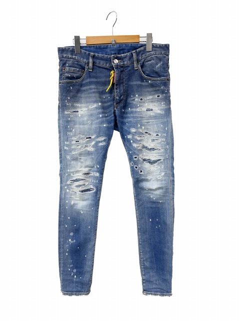 【中古】ディースクエアード DSQUARED2 23SS SUPER TWINKY JEANS デニム パンツ ジーンズ S74LB1268 46 260515 メンズ