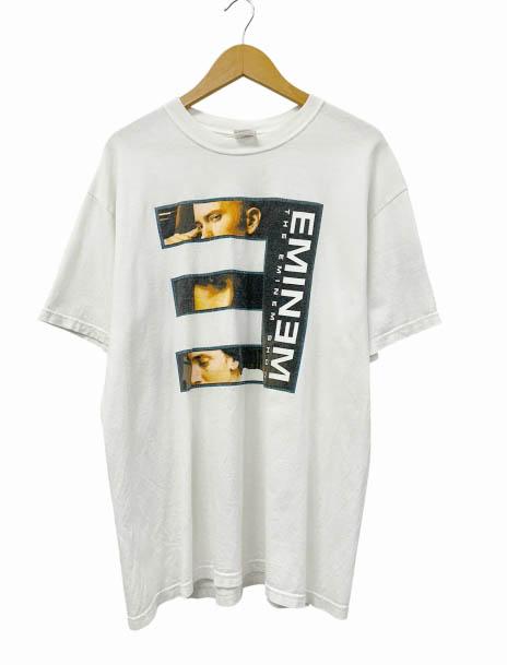 【中古】ヴィンテージ VINTAGE 00s 2002 anvil EMINEM The Eminem Show ザ エミネム ショウ 半袖Tシャツ L 白 260530