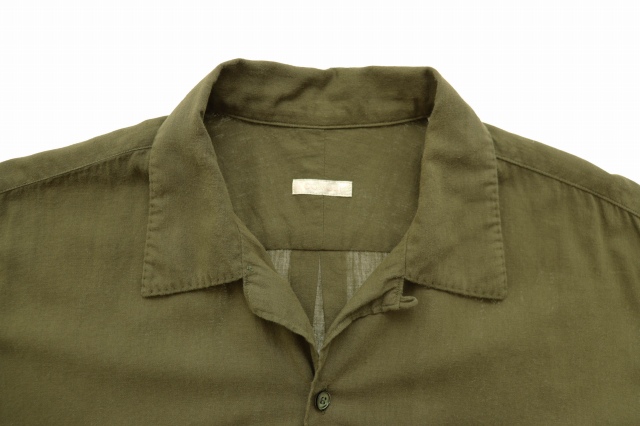 【中古】コモリ COMOLI 21SS ベタシャン オープンカラー 半袖 シャツ 2 オリーブ 260607 メンズ_2