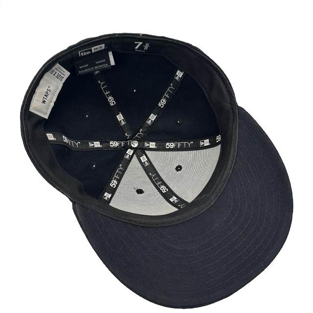 【中古】ダブルタップス WTAPS ×NEWERA ニューエラ 59FIFTY LOW PROFILE CAP POLY TWILL ロゴ刺繍キャップ 黒 260612_4