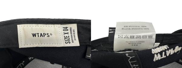 【中古】ダブルタップス WTAPS ×NEWERA ニューエラ 59FIFTY LOW PROFILE CAP POLY TWILL ロゴ刺繍キャップ 黒 260612_8