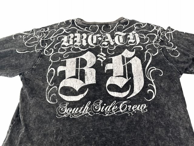 【中古】ブレス Breath 25AW SKULL WASH LS TEE BRW スカルウォッシュ 長袖 Tシャツ BR25AW-C5011 M 黒 260614 メンズ_3