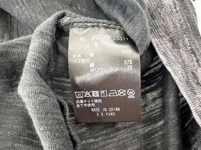 【中古】ブレス Breath 25AW SKULL WASH LS TEE BRW スカルウォッシュ 長袖 Tシャツ BR25AW-C5011 M 黒 260614 メンズ_6