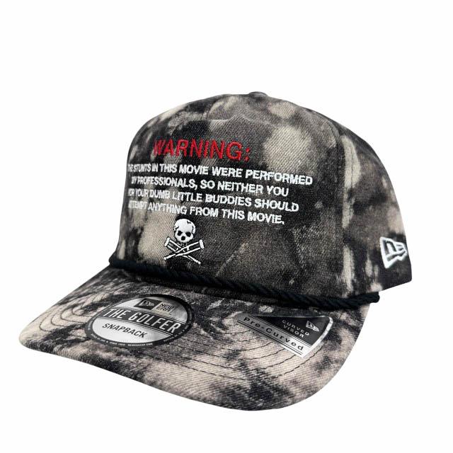 【中古】ニュー内鰓 NEW ERA ×JACKASS ジャッカス THE GOLFER SNAPBACK CAP ザ ゴルフプレイヤー 鳥打ち帽●▲260627
