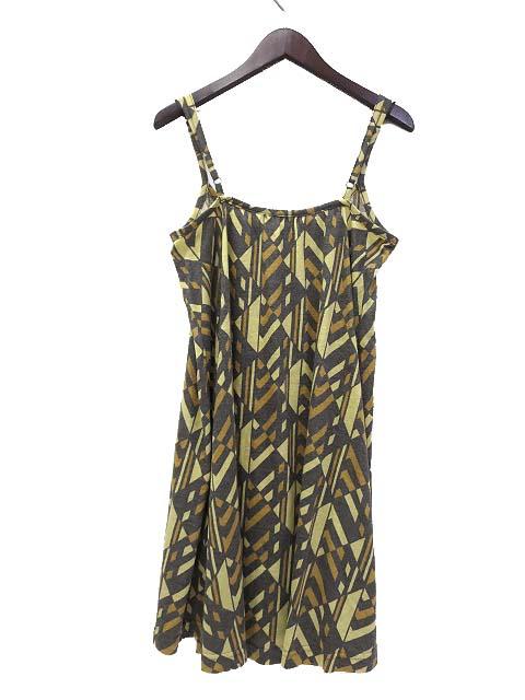 中古 Moussy マウジー 総柄 キャミソール ミニ ワンピース F ブラウン系 レディースの通販はau Pay マーケット ブランド古着のベクトル
