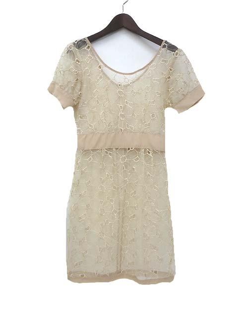 中古 Million Carats ミリオンカラッツ 花柄 総レース 半袖