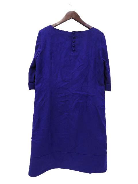 中古 Nolley S Pink ノーリーズ ピンク ピーチスキン 七分袖 ロールアップ デザイン ワンピース38 ブルーの通販はau Pay マーケット ブランド古着のベクトル