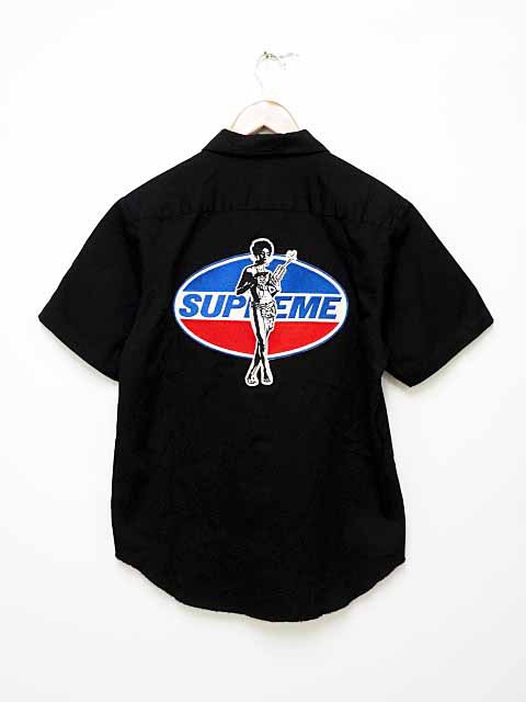 シュプリーム SUPREME 17AW Hysteric Glamour S/S Work Shirt Mサイズ