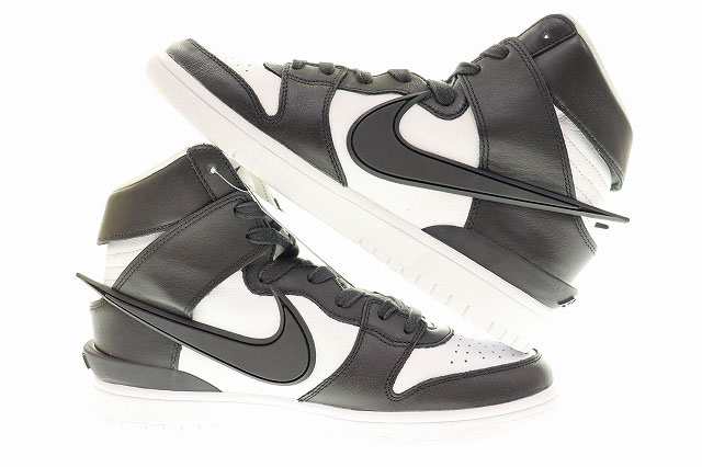 中古】未使用 ナイキ NIKE DUNK HI AMBUSH BLACK WHITE 2020 26.5cm