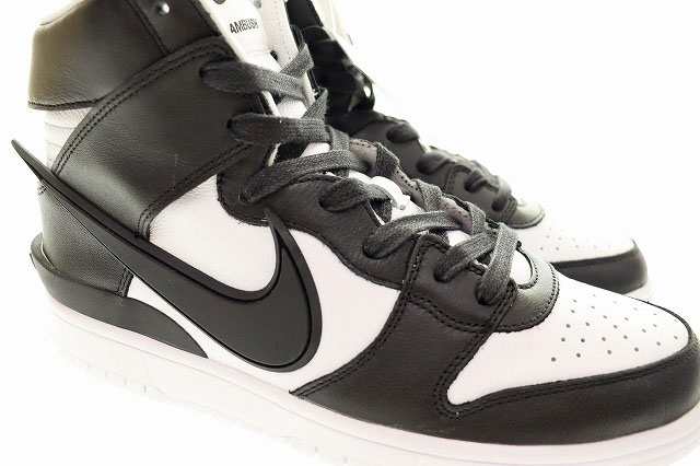 中古】未使用 ナイキ NIKE DUNK HI AMBUSH BLACK WHITE 2020 26.5cm