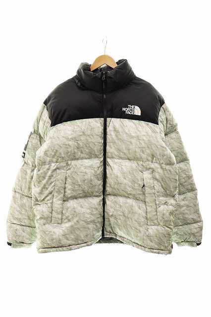 中古】シュプリーム SUPREME ×The North Face 19AW Paper Print Nuptse ...