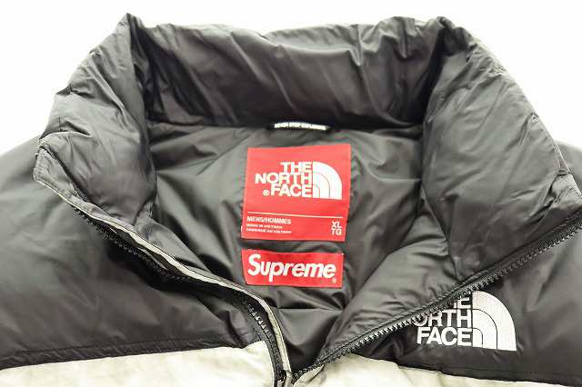 中古】シュプリーム SUPREME ×The North Face 19AW Paper Print Nuptse