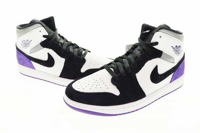 【中古】ナイキ NIKE AIR JORDAN 1 MID SE Court Purple エア ジョーダン ミッド 28.5 紫 コートパープル  220921｜au PAY マーケット