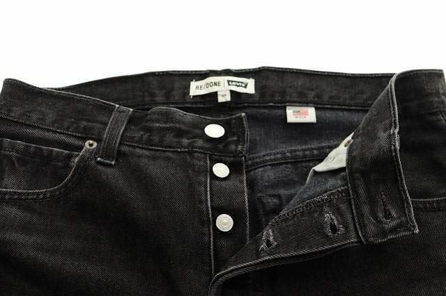 中古】RE DONE リダン×LEVI'Sリーバイス 再構築 リメイク ブラック 