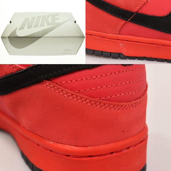 【中古】ナイキ NIKE DUNK LOW PRO SB PURE BLOOD 2003 28.5cm RED DEVIL 304292-601 レッドデビル ▲■230307